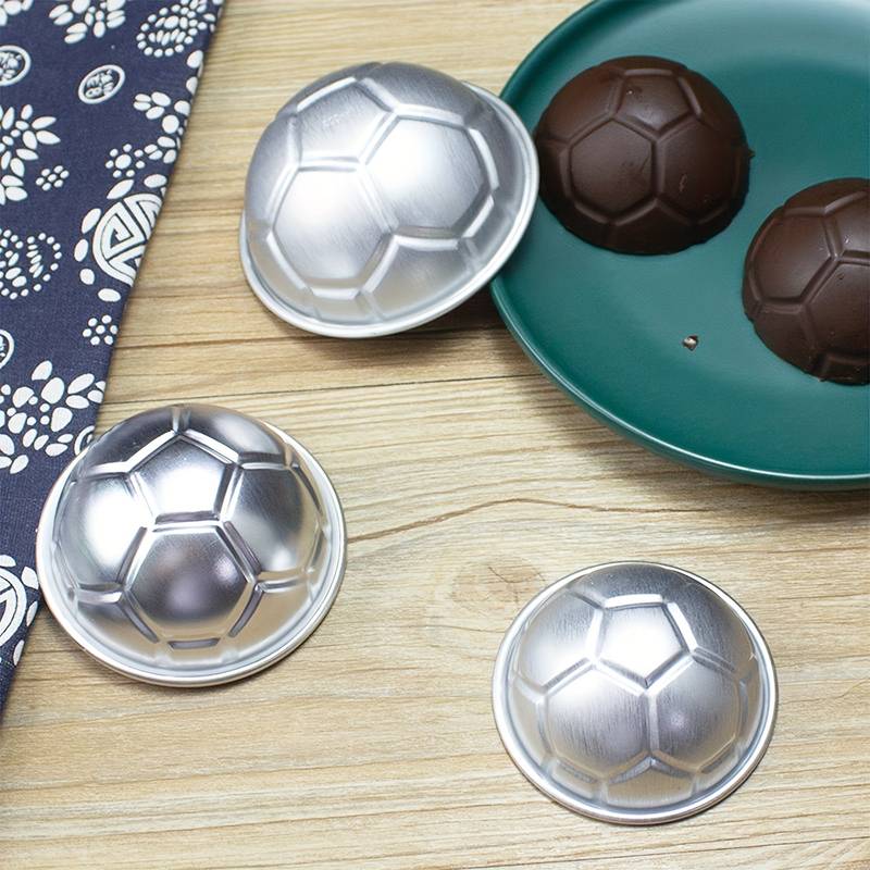 3d Silicone Hemisphere Football Chocolate Mold For Diy Cake - Temu
